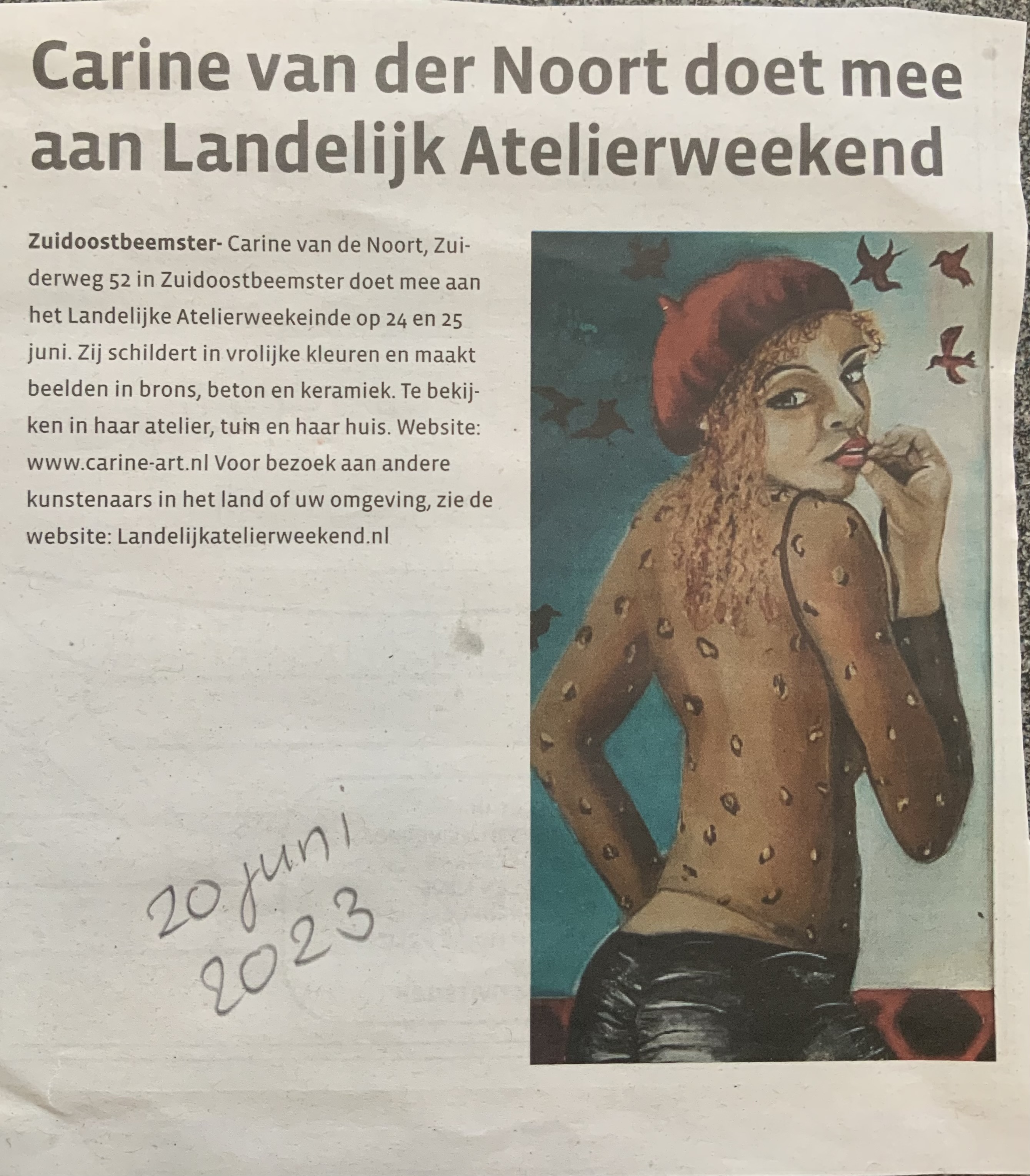 Krantenbericht Uitkomst 20 juni 2023