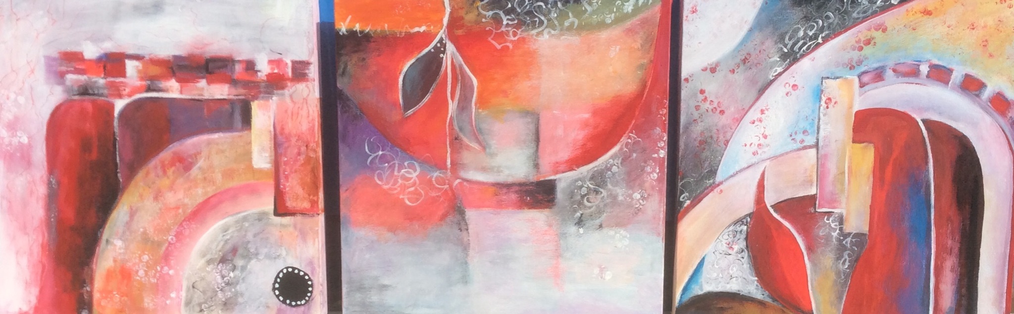 Abstract drieluik